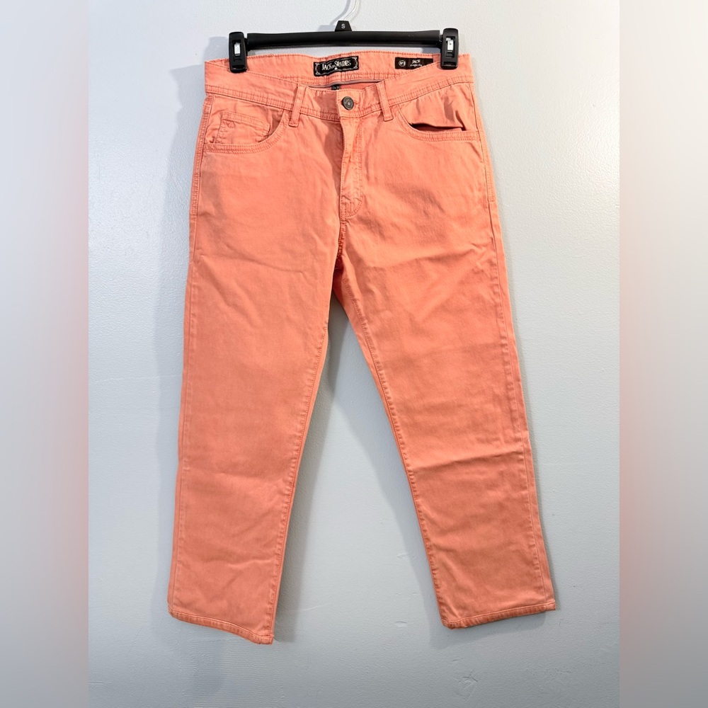 Jack of Spades Straight leg denim jeans salmon men’s size 33x30